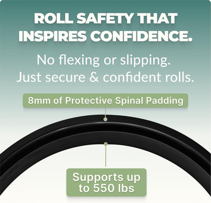 Back Roller & Yoga Wheel - Relieve Lower & Upper Back Pain & Stiffness - Therapeutically Stretch, Mobilize & Decompress Your Spine - Increase Mobility, Flexibility & Alignment