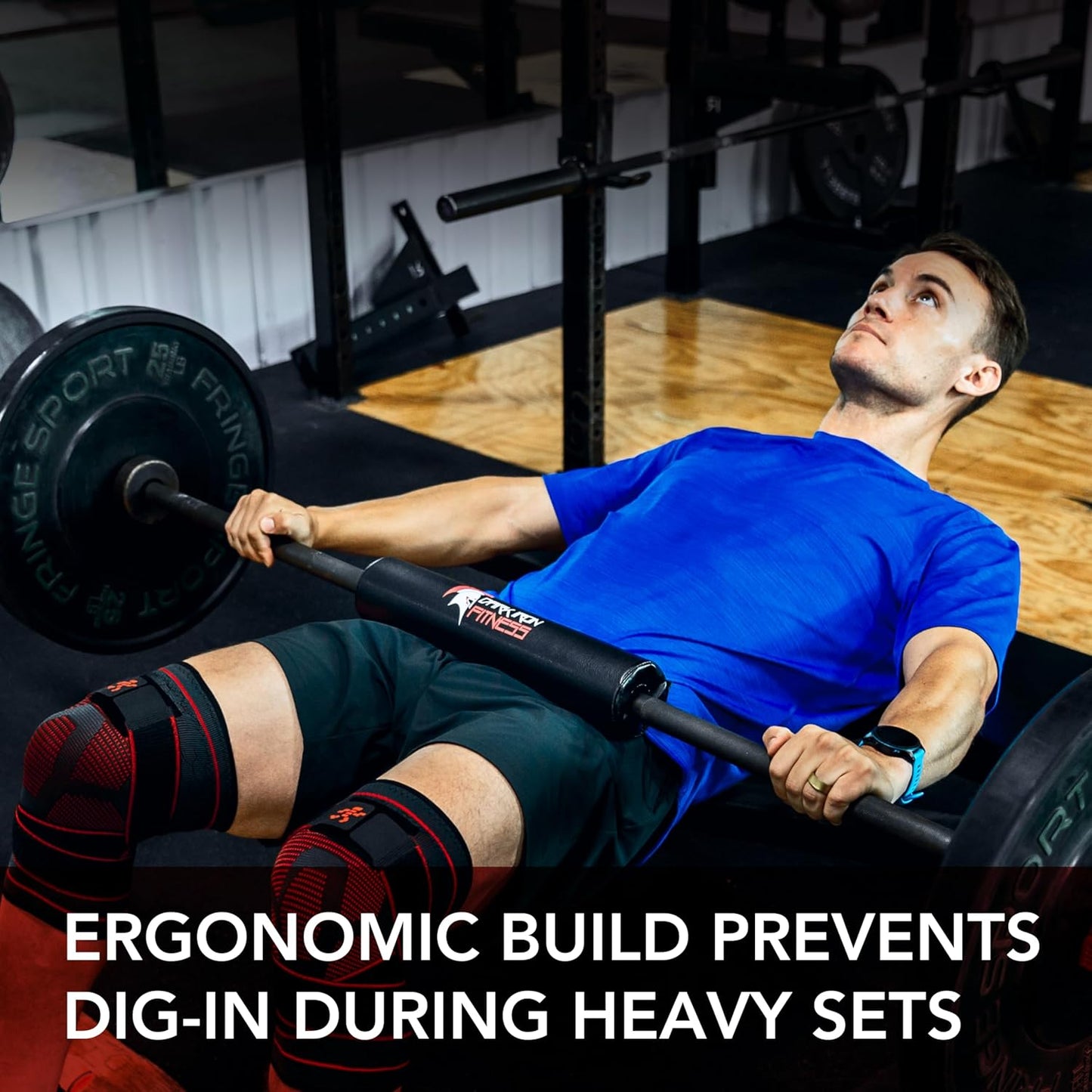 Barbell Pad - Blank - Extra Thick Padding for Weight Training, Squatting, Hip Thrusts Exercise Bar Protection & Support