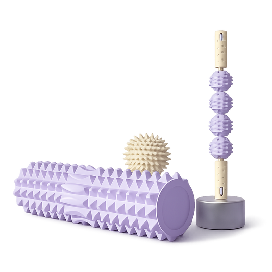 3-Piece Massage Set – Ball, Roller & Foam Shaft
