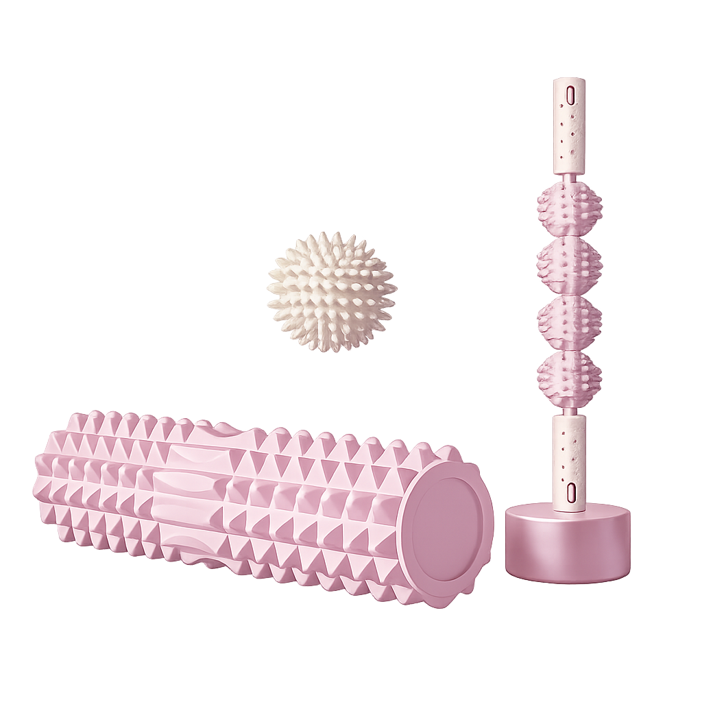 3-Piece Massage Set – Ball, Roller & Foam Shaft