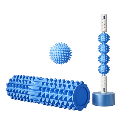 3-Piece Massage Set – Ball, Roller & Foam Shaft