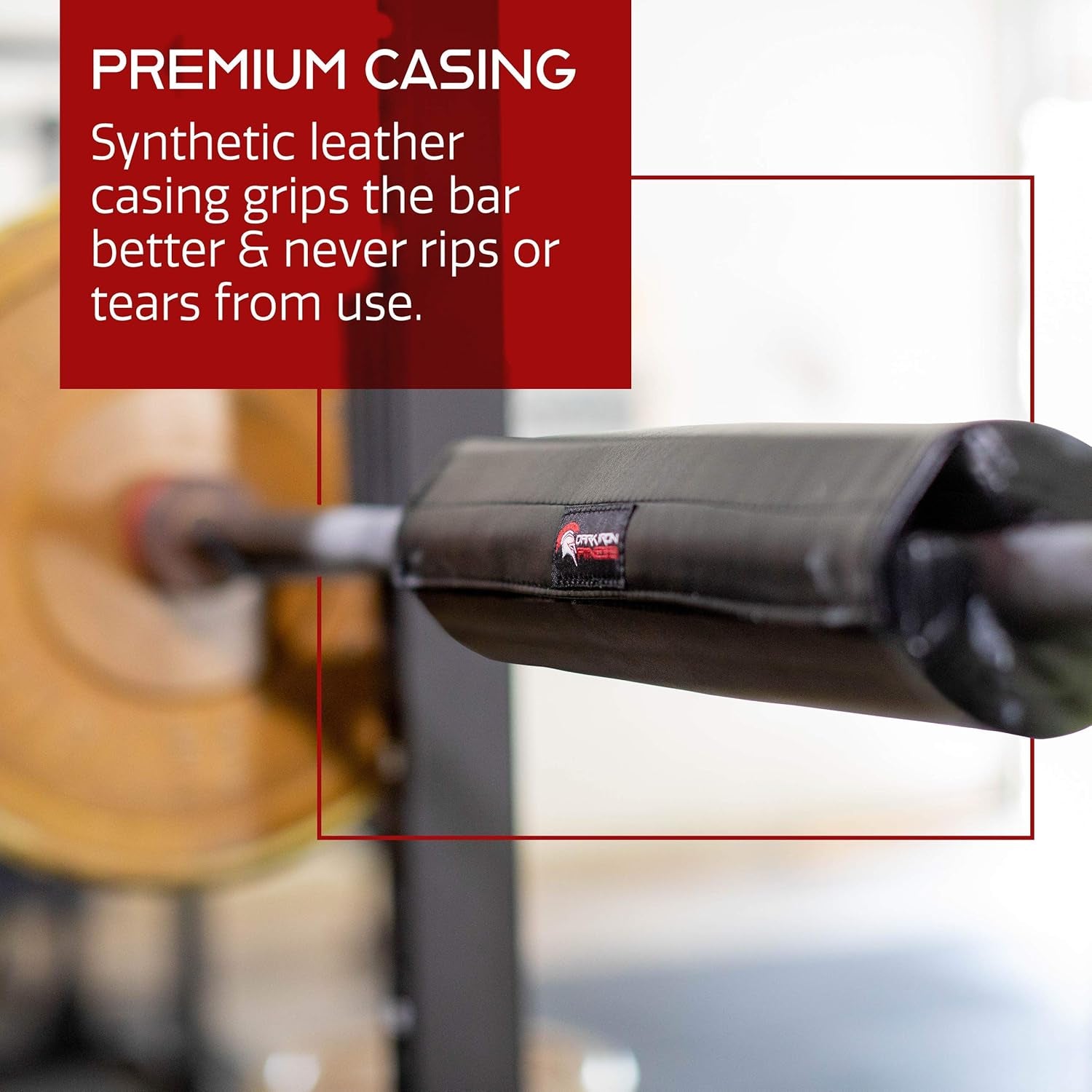 Barbell Pad - Blank - Extra Thick Padding for Weight Training, Squatting, Hip Thrusts Exercise Bar Protection & Support