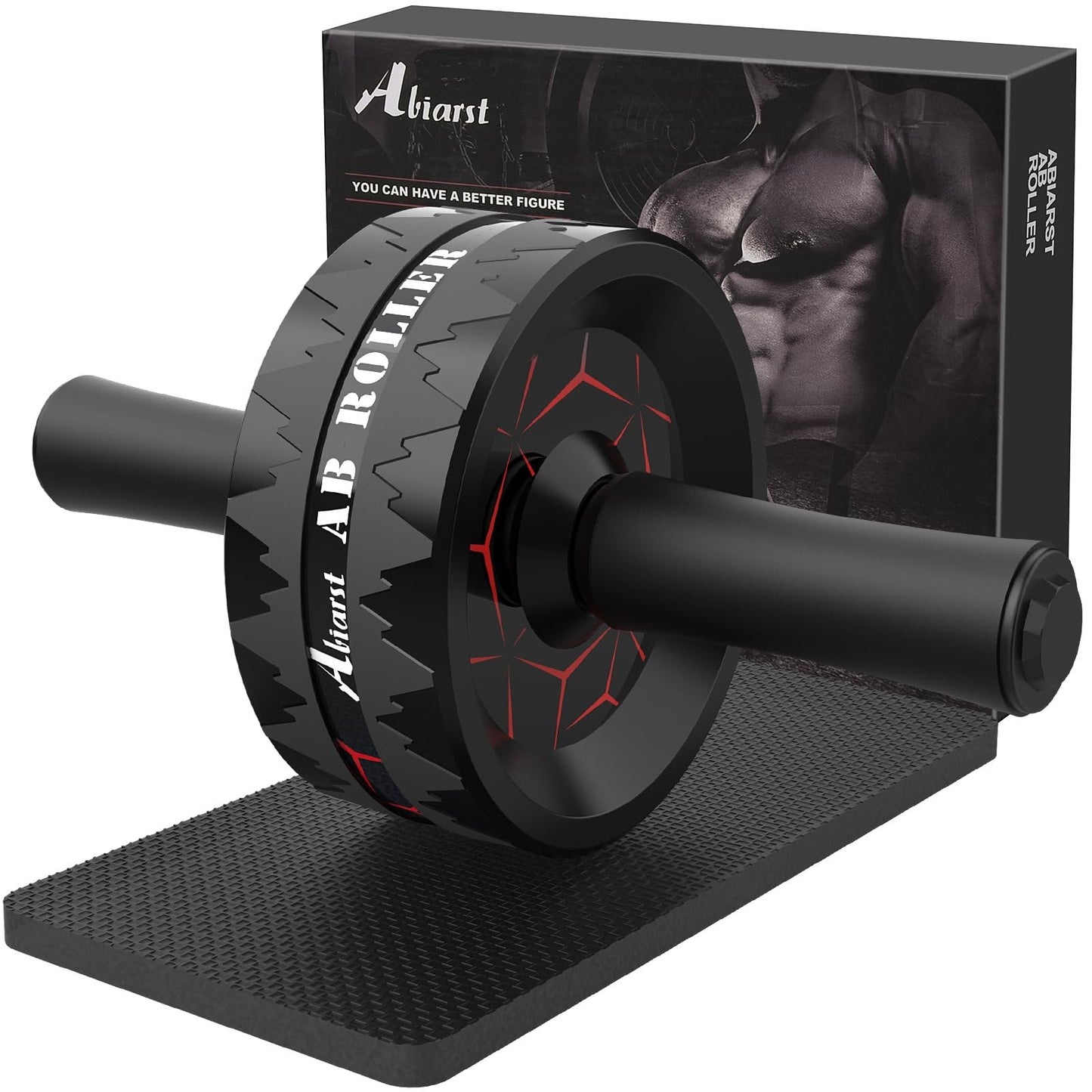 Abiarst Ab Roller Wheel, Abs Workout Equipment for Abdominal & Core Strength ...