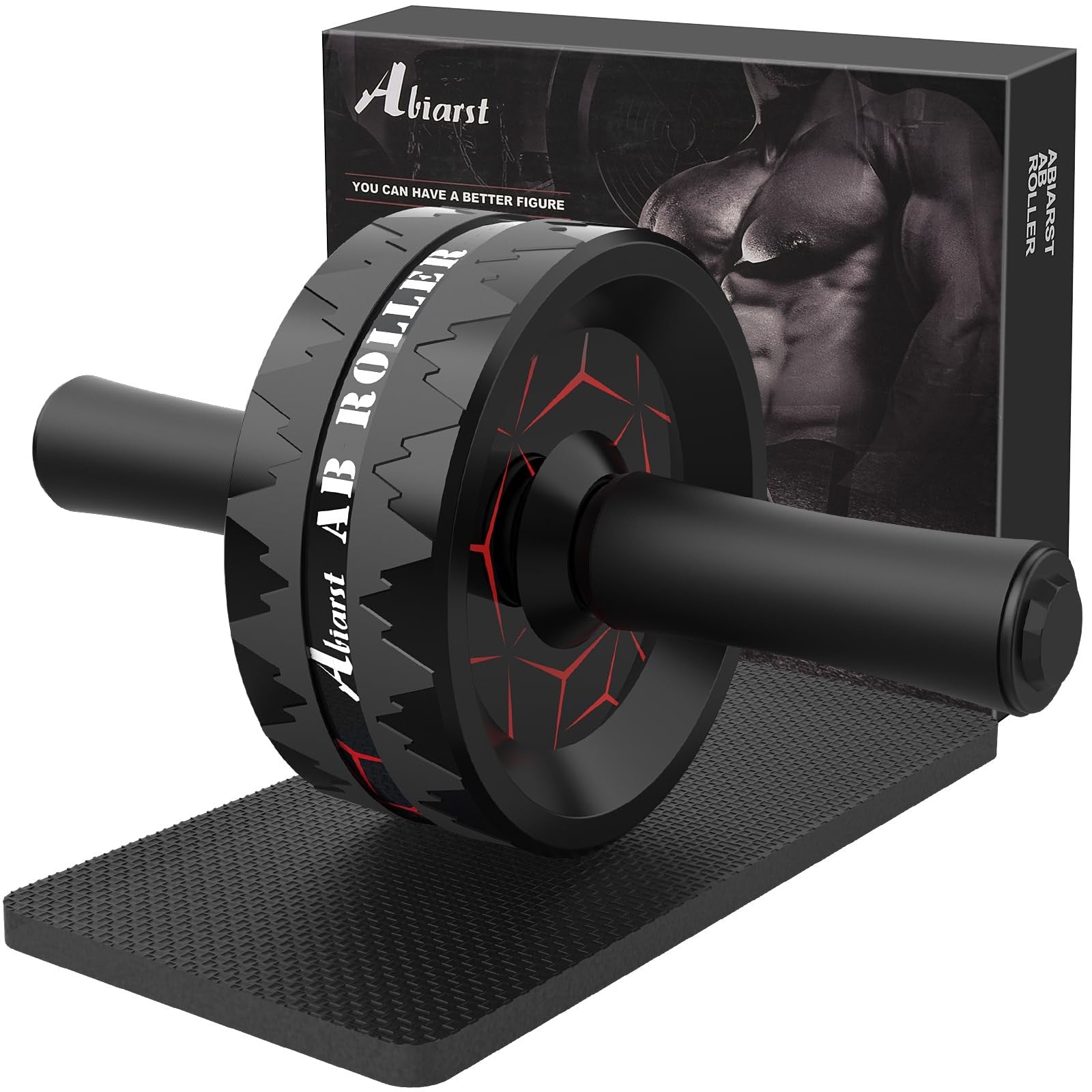 Abiarst Ab Roller Wheel, Abs Workout Equipment for Abdominal & Core Strength ...